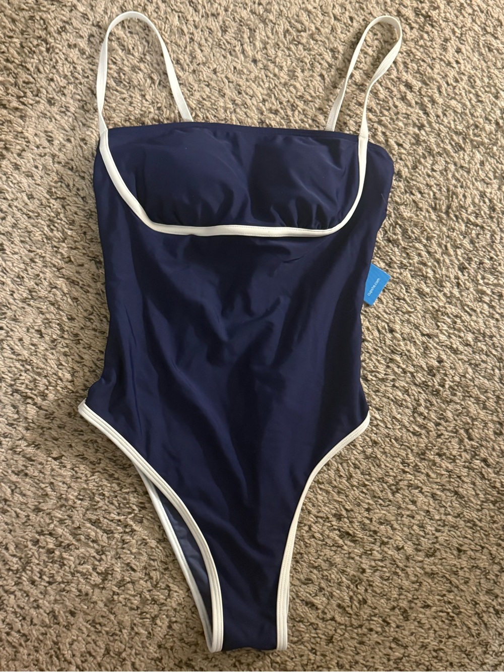 Cupshe One-Piece Swimsuit NWT | Women’s XS | Navy/White